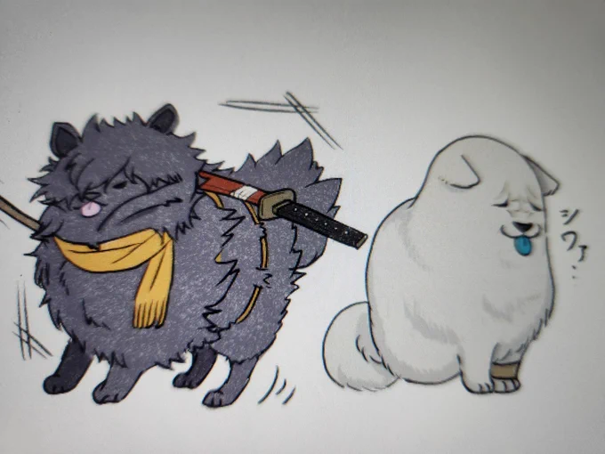 これは何かを嫌がる犬たち