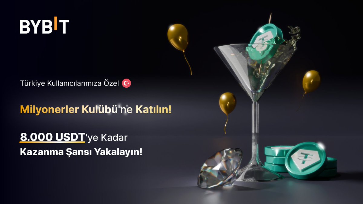 Türkiye Kullanıcılarımıza Özel 🇹🇷

🤑 Milyonerler Kulübü'ne Katılın! 
 
🔥 TAM 8.000 $USDT'ye Kadar Kazanma Şansı Yakalayın!

🤩 Spot ve Vadeli Piyasalarımızda işlem yapın! 
🤩 Binlerce USDT ve size özel ayrıcalıkların tadını çıkarın! 

✅ Hemen Katılın: announcements.bybit.com/tr-TR/article/…