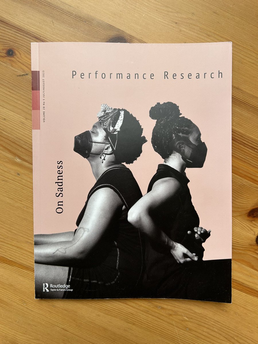 Our current issue, 'On Sadness' (vol. 28, no. 5) is now available to purchase as a hard copy via the CPR online bookshop at bit.ly/onsadnessshop. 
This issue is edited by  After Performance, a research collective formed in 2015.