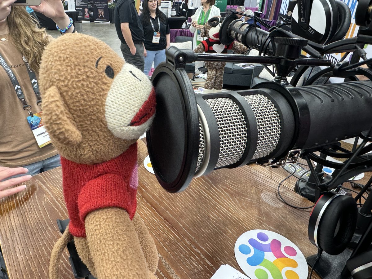 COGCMC's tweet photo. We had a fun guest this morning! George, The Traveling Sock Monkey stopped by our booth in the General Assembly exhibitor hall!
#COGGA24 https://t.co/PtyvrFZ25Z