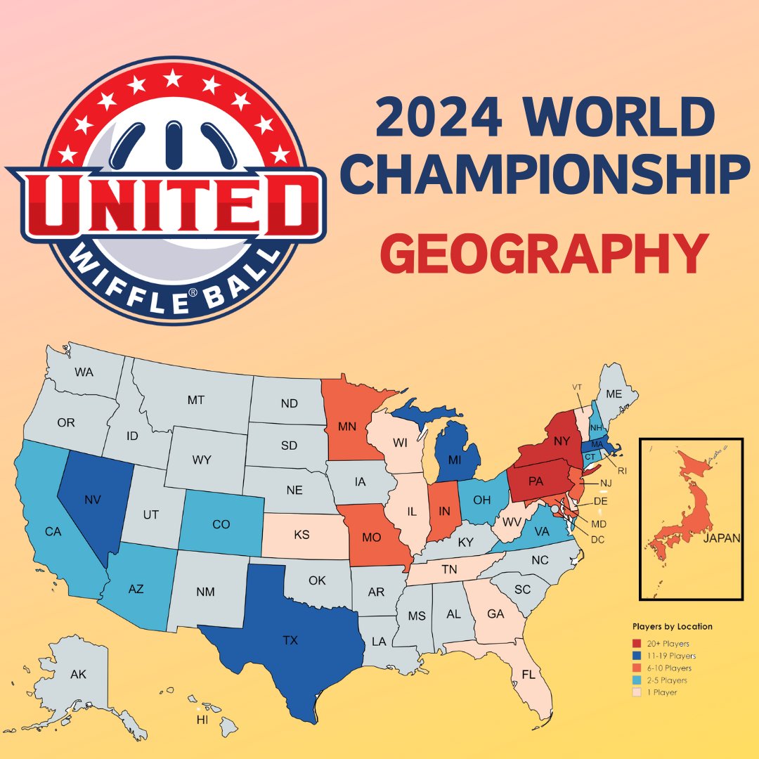 The first look at where the players - based on current rosters - will be traveling from in October for the 2024 World Championship Tournament!