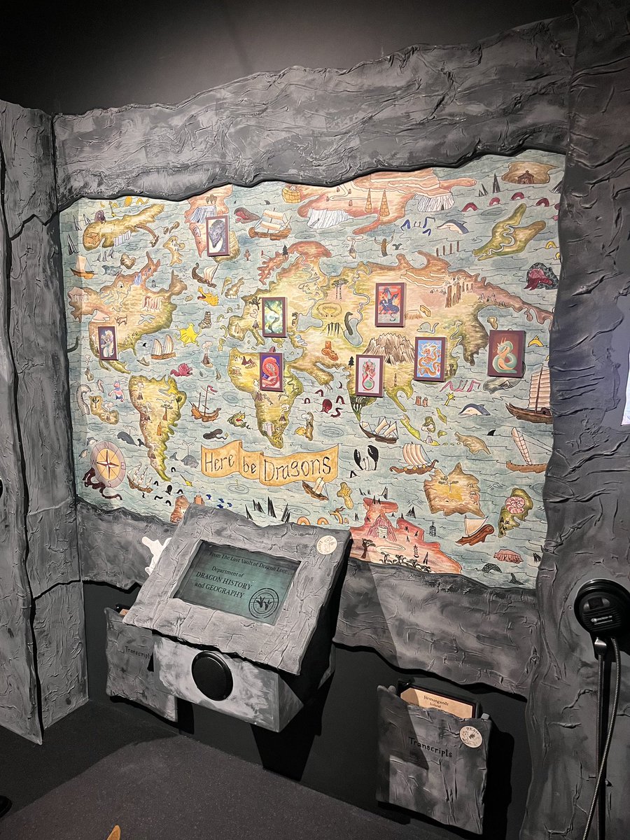 I’ve co-curated an exhibition at @thestorymuseum in Oxford called HERE BE DRAGONS. It’s open NOW until spring next year… storymuseum.org.uk/explore/the-tr…