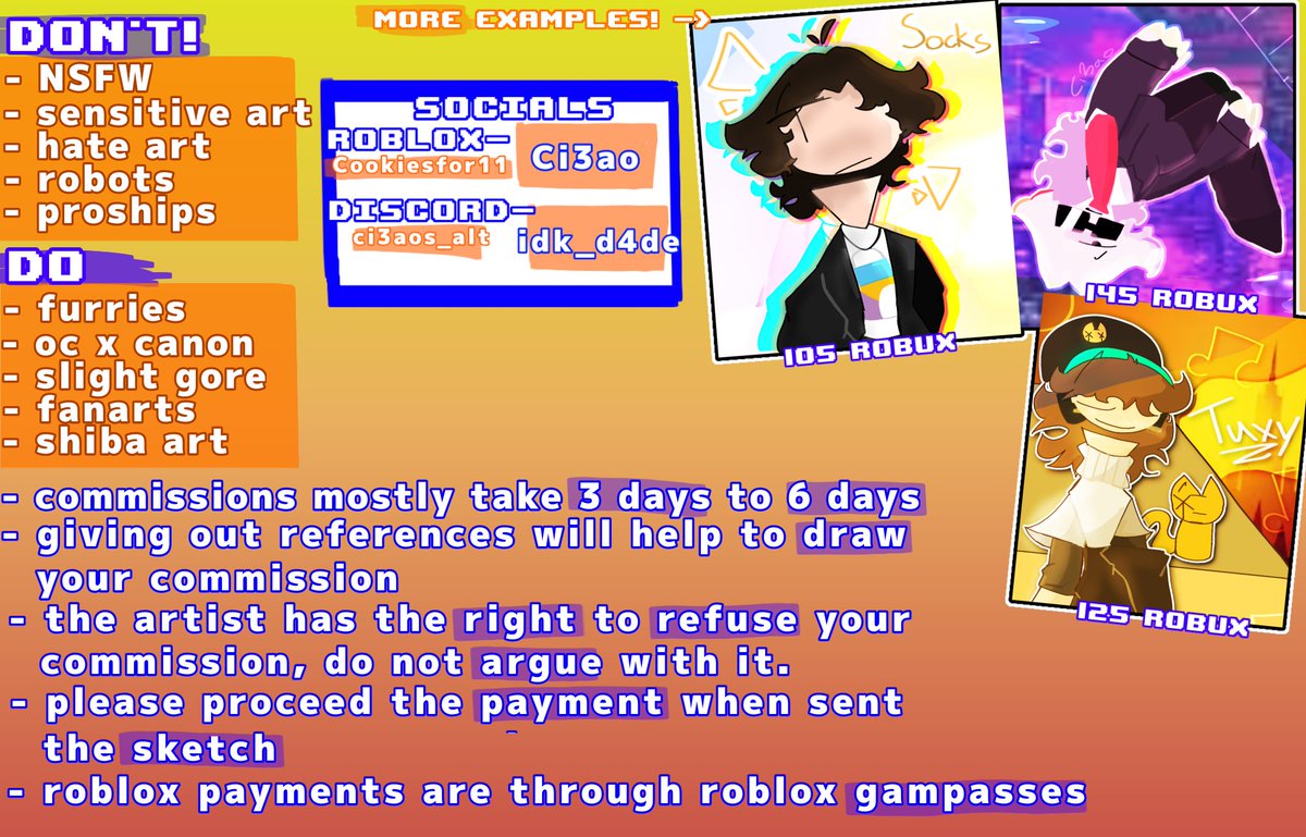 Idk_Ci3ao's tweet image. Comms open if anyone&apos;s interested!!!