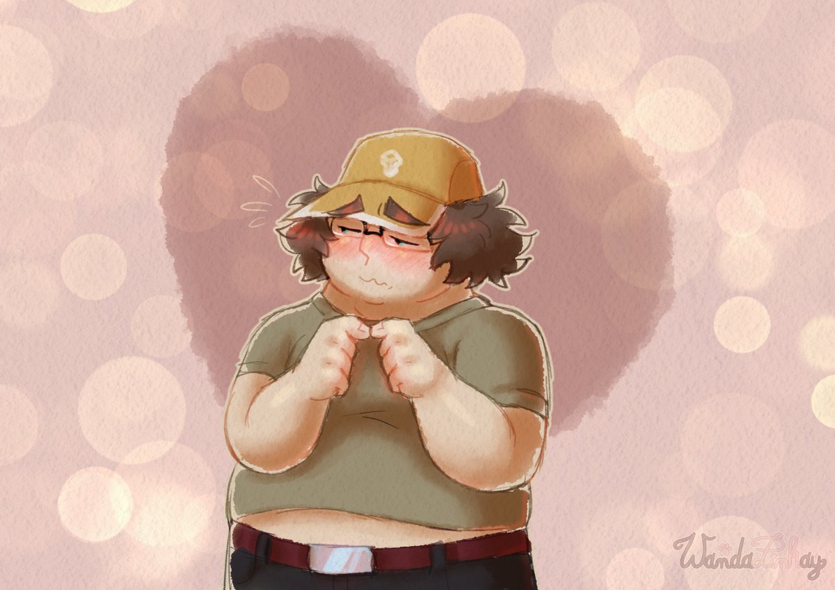 WandaPinkay's tweet image. Little digital watercolor experiment!
I think he wants to tell you something but he's very shy..
#steinsgate #itaruhashida #daru
