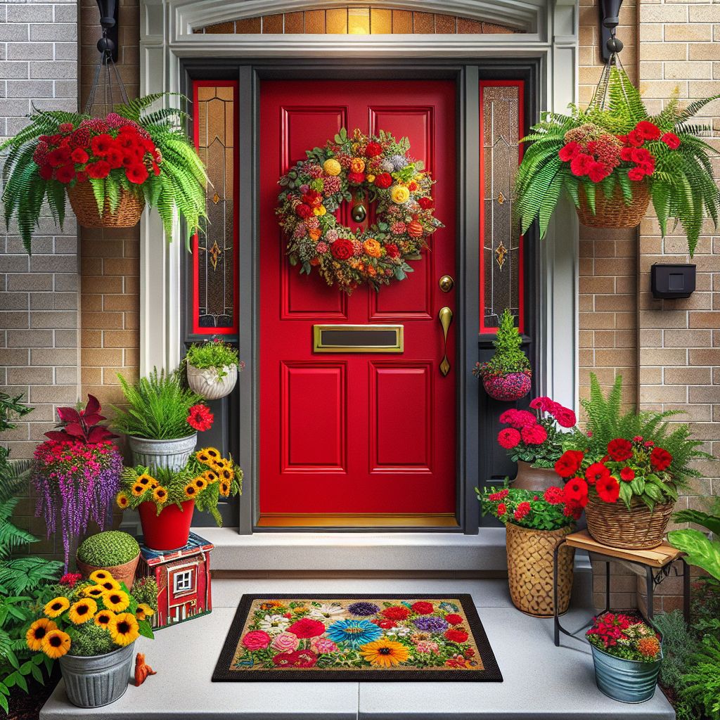 LDZ10749's tweet image. 🌿🏡 Curb Appeal Tip: Create a charming entrance by adding potted plants or hanging baskets by the front door for a pop of color and welcoming feel. Personalize it with a quirky doormat or a seasonal wreath for a touch of personality! #curbappeal #homedesign #frontporchdecor 🌸🚪