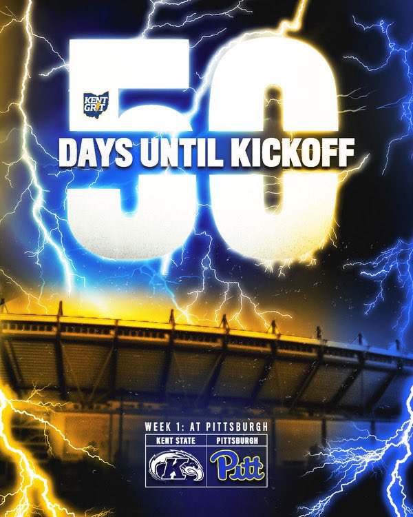 50 Days until kickoff. ⏰🏈

Drop a ⚡️ if you’re ready!

#KentGRIT⚡️ | #ALLIN