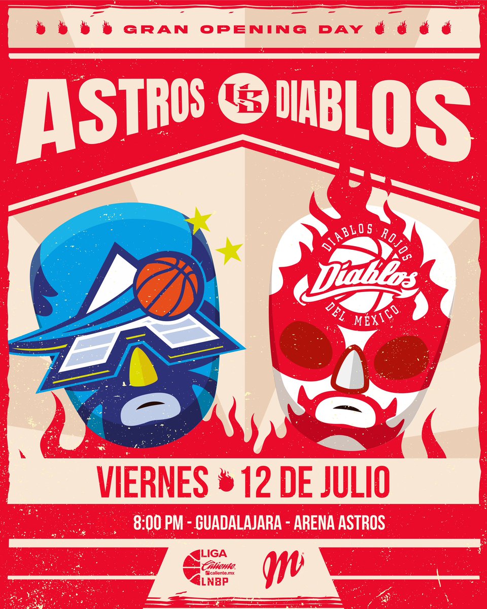 ¡Es hoy nuestro debut en la <a href="/LNBPoficial/">Liga Caliente.mx LNBP</a> ! 👹🔥

😈🏀 ¡Hagamos que ardan las gradas! 

#ArdeLaDuela 🔥 | #VamosDiablos 👹