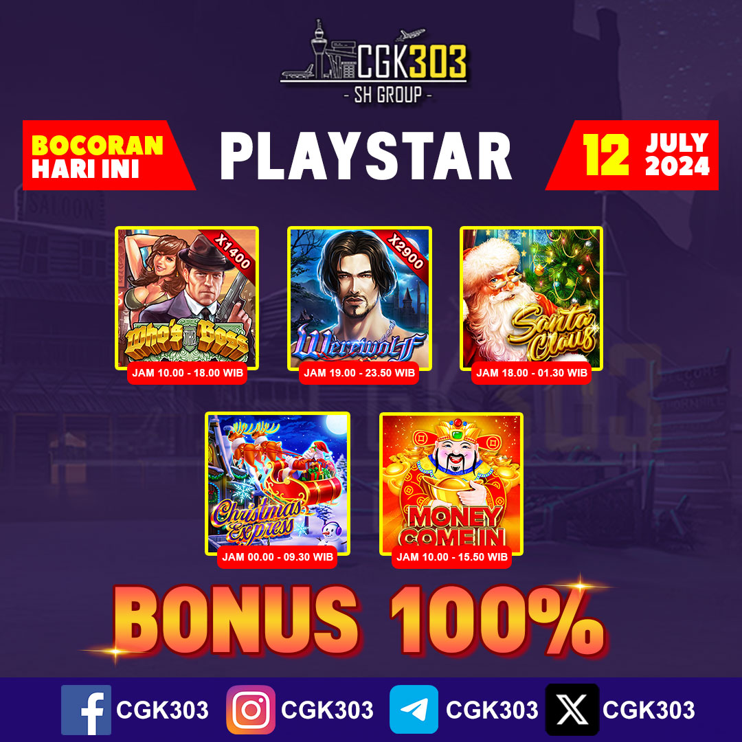 CGK303's tweet photo. Pola Slot Gacor Hari Ini 12 July 2024!
Check Polanya Hanya di CGK303

Bergabung sekarang dan rasakan kemenangan bersama CGK303

Join Now https://t.co/N1aYSfhEJF

#cgk303 #slotgacorhariini #polagacorhariini #polaslotgacorhariini #pragmatic #pgsoft #habanero #bonus100 #bocoranslot https://t.co/YucdJkVhuF