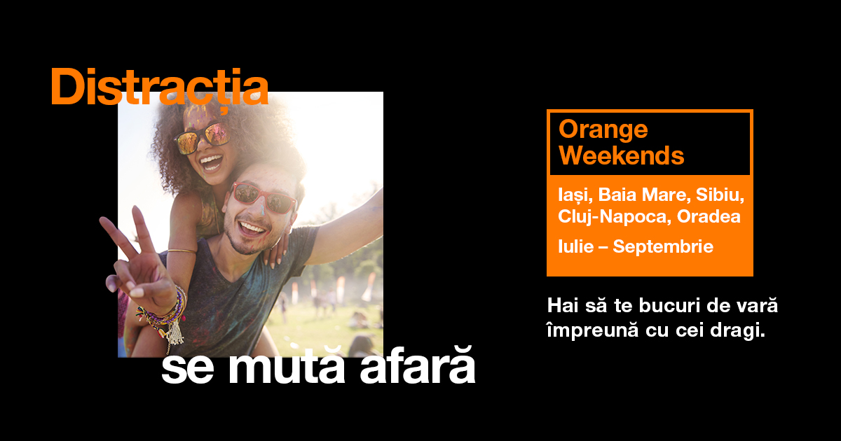 Caravana #OrangeWeekends vine în 4 orașe din România cu 🎮 și 🎥, inclusiv producții adaptate nevăzătorilor. Toate încasările vor fi donate către Fundația Orange România➡️bit.ly/45XNXKl