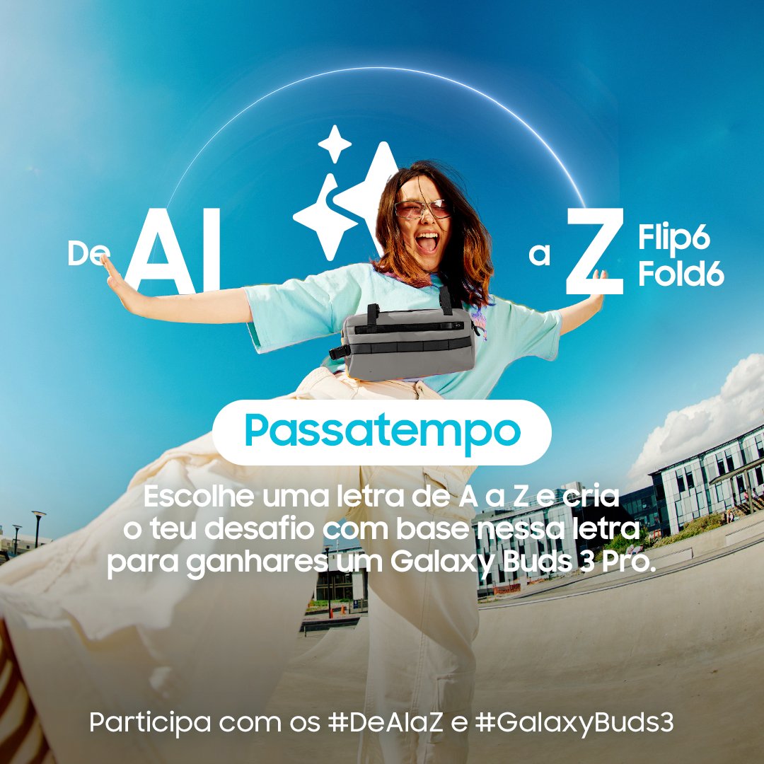 SamsungPortugal's tweet photo. Oh meu deus, mais um passatempo!
Vai ao nosso instagram e participa do desafio para ganhares uns #GalaxyBuds3Pro. 💙
#DeAIaZ https://t.co/f0E37yJv5e
