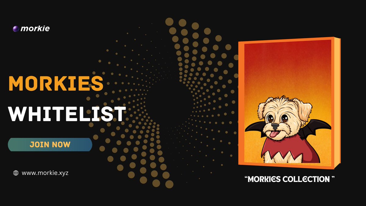 _morkie's tweet photo. 📢 Introducing our Morkie Signature Collection! 

2,000 unique NFTs created with love and passion.

⚡ Get on the whitelist now: https://t.co/tegdnkqjwa

📖 Read more: https://t.co/j3KsXWVruz

Join us and be part of an exclusive community! 🚀✨