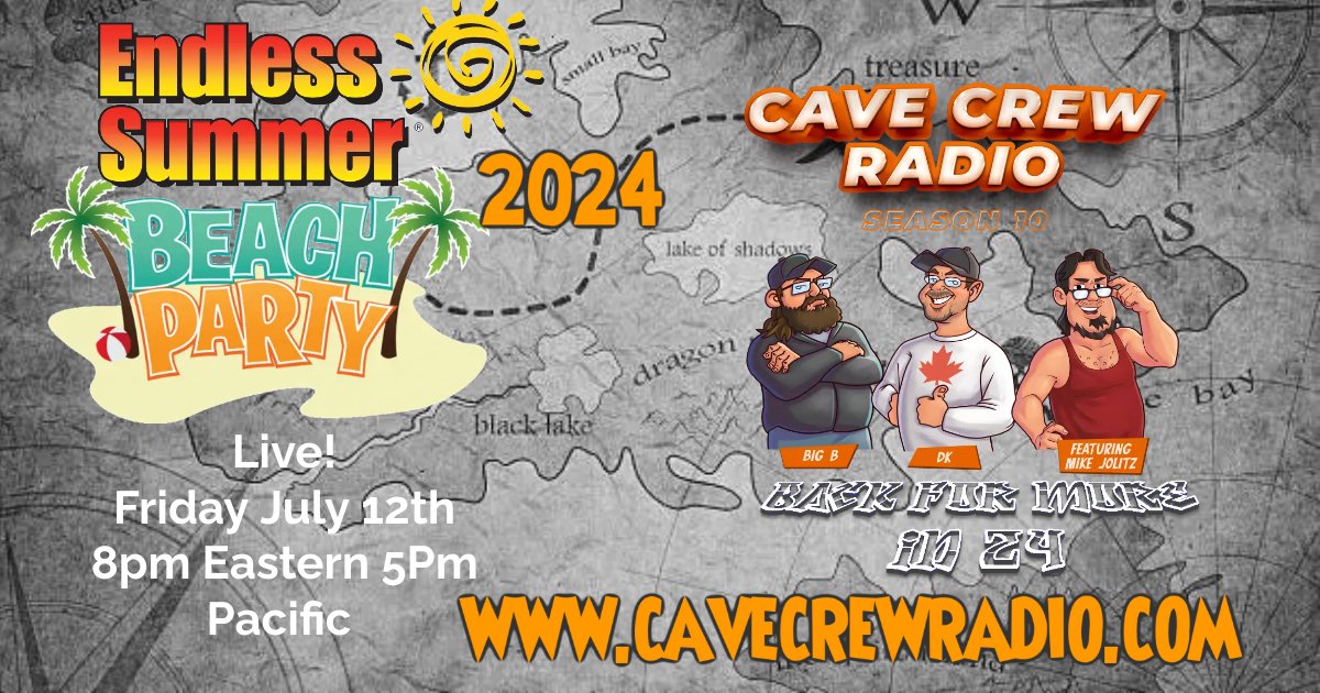 We are Live Friday 8pm ET 5pm PT cavecrewradio.com on #YouTubeLive youtube.com/watch?v=MyJvPd…
and #FacebookLive Its a Summer reunion has Big B tells us about his epic cross country move. Featuring <a href="/MikeJolitz/">Mike Jolitz</a> #PodernFamily #Podcast #Livestream #TalkRadio #comedy