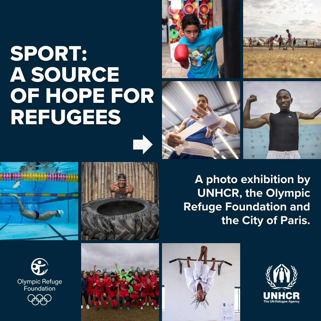 Refugees's tweet photo. Sport can change lives.

As we approach #Paris2024 Olympics, check out some photos that show how sport gives hope to refugees and forcibly displaced people around the world.

#CheerForRefugees