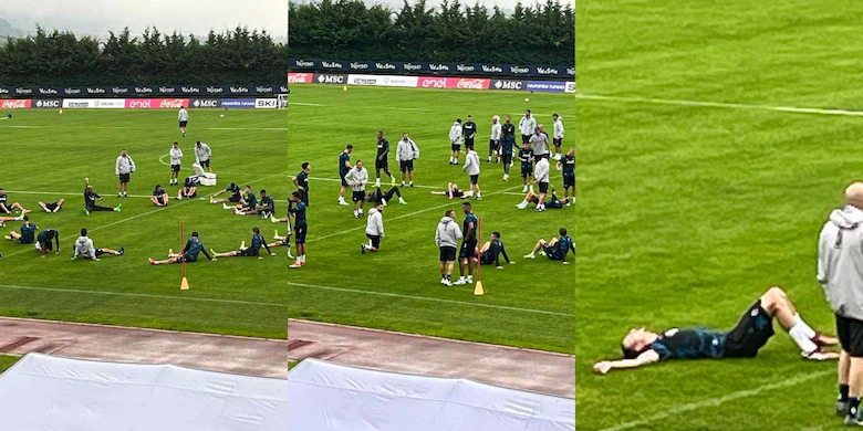 La préparation du #Napoli version Antonio #Conte met à rude épreuve les joueurs !
Les tifosi eux applaudissent😉