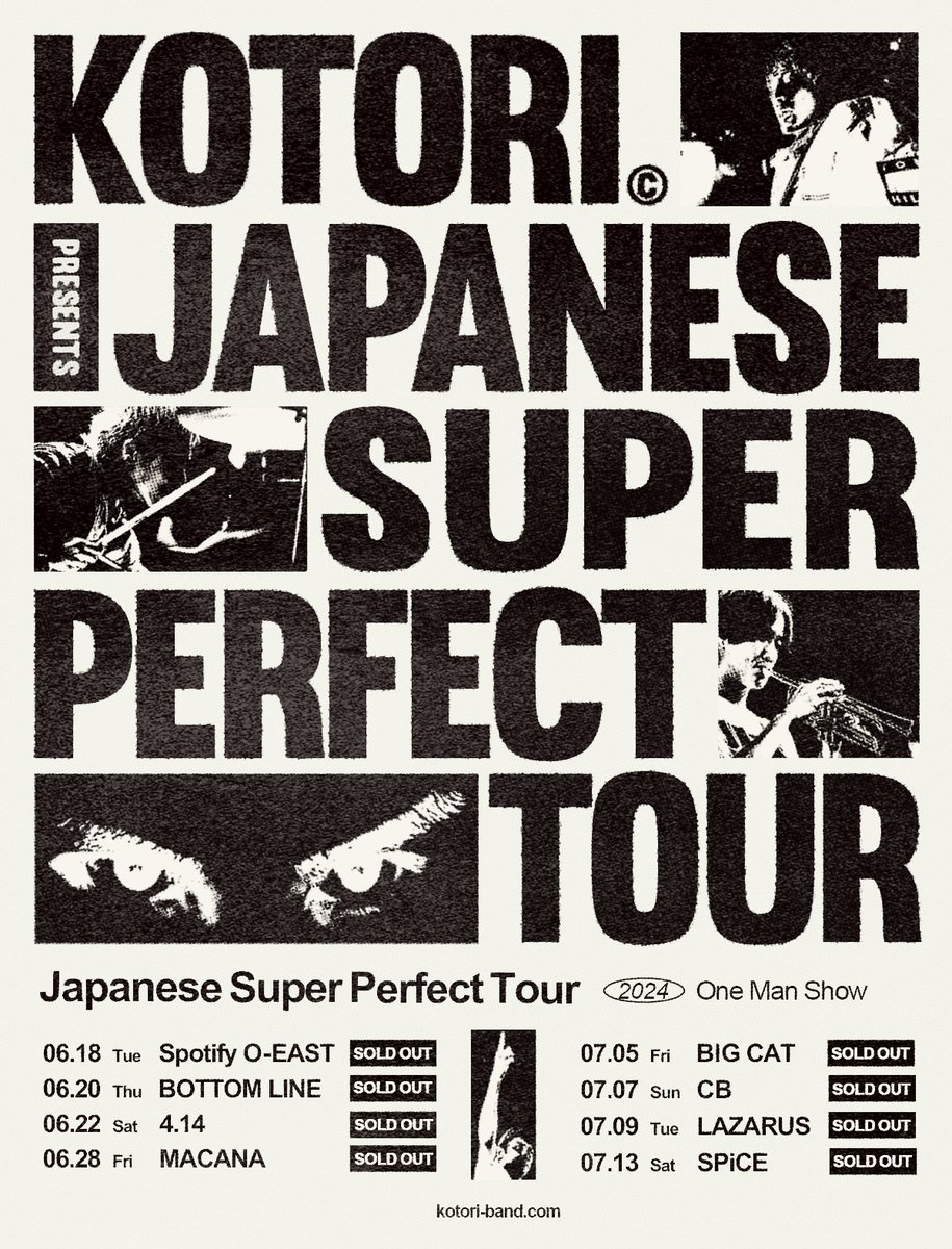 Tomorrow #KOTORI pre. 『Japanese Super Perfect Tour』 ONE MAN LAST