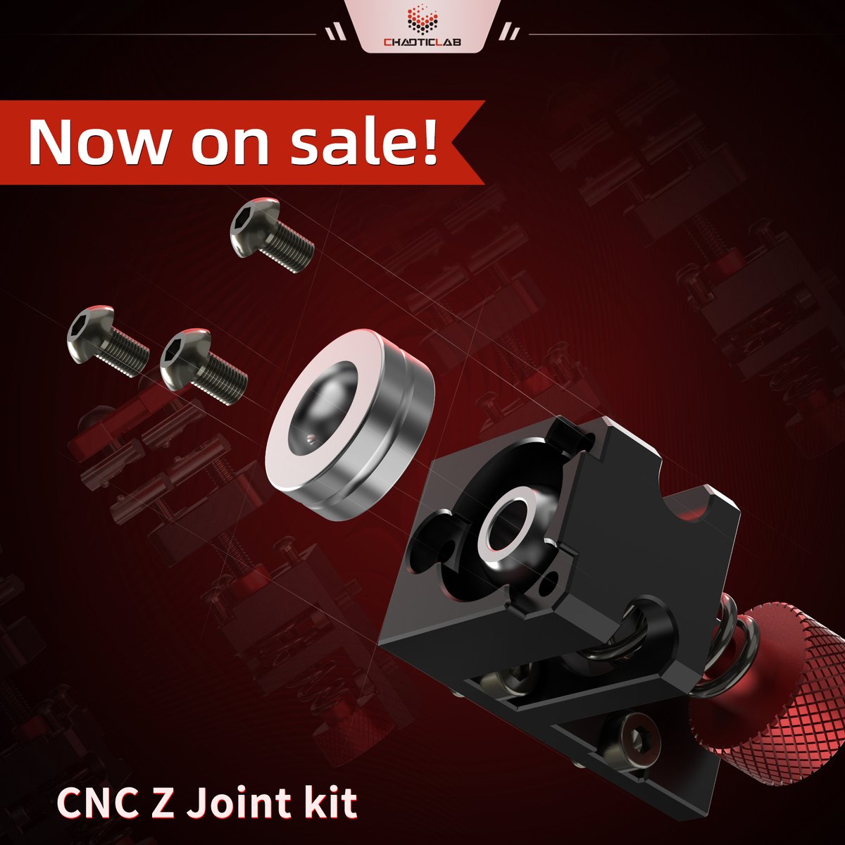 😊Great news! The new versions CNC Z Drive Kit and  CNC Z Joint Kit are now available for individual purchase!

It's not enough to just imagine greatness when you can experience it for yourself! So, Get it while it's hot!

🛒:bit.ly/4bLmc8N

#chaoticlab #voron #3dprint