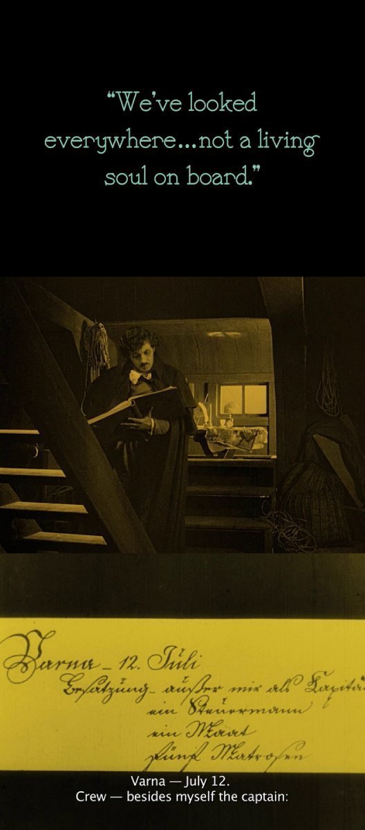 CineCalendar's tweet image. Jul 12th - Several coffins, including one containing Orlok, were loaded onto a ship. When it arrived in Wisborg, the entire crew was dead. 

📽️📅 Nosferatu (1922)