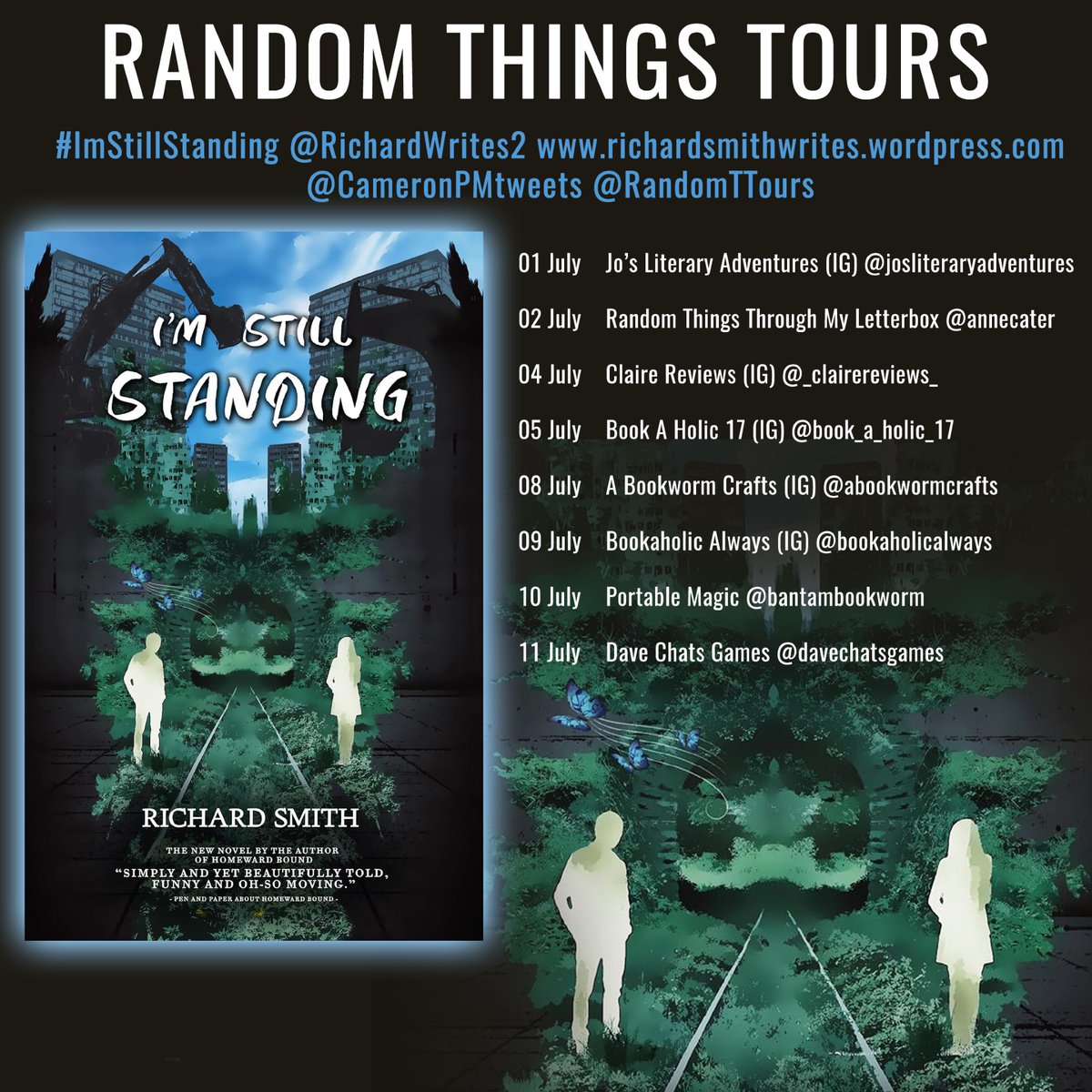 RandomTTours's tweet image. MASSIVE THANKS #RandomThingsTours Bloggers for supporting #ImStillStanding @RichardWrites2 @CameronPMtweets 

Please share reviews on Amazon/Goodreads