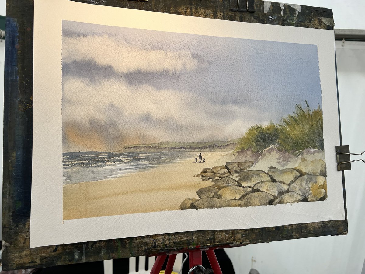 First one of the day. <a href="/DalerRowney/">Daler-Rowney</a> <a href="/PatchingsArt/">Patchings Art Centre</a> #watercolour charlesevansart.com