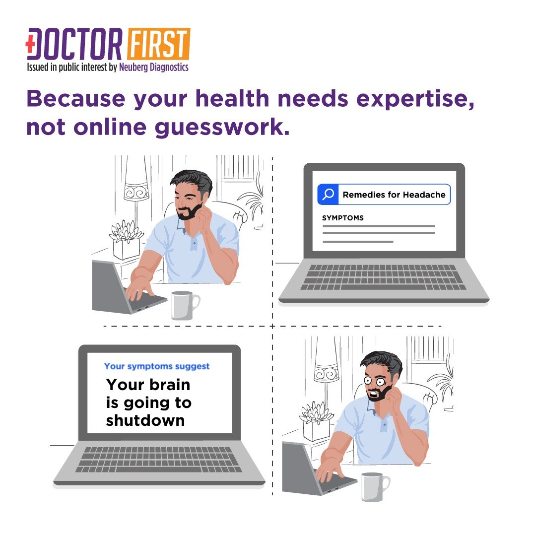 Neuberg_Diag's tweet photo. Don't let Dr. Internet scare you! 🚫 When it comes to your health, trust in the expertise of real doctors and healthcare professionals.
#DoctorFirst #HealthcareProfessionals #NeubergDiagnostics https://t.co/y3PFcXXwfs