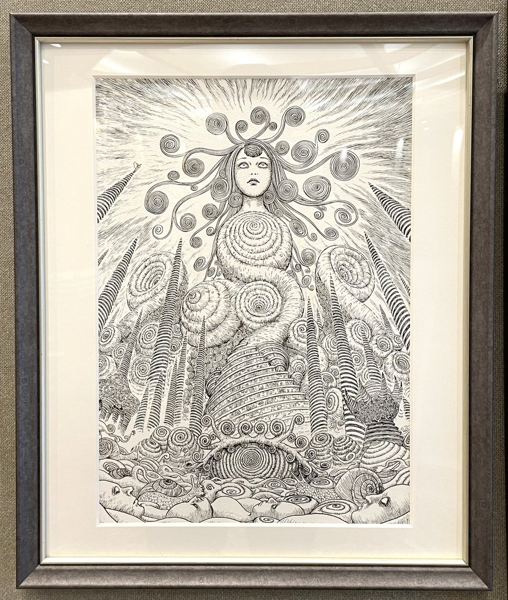 伊藤潤二展 誘惑 複製原画 富江・チークラブ 額装済み - メルカリ