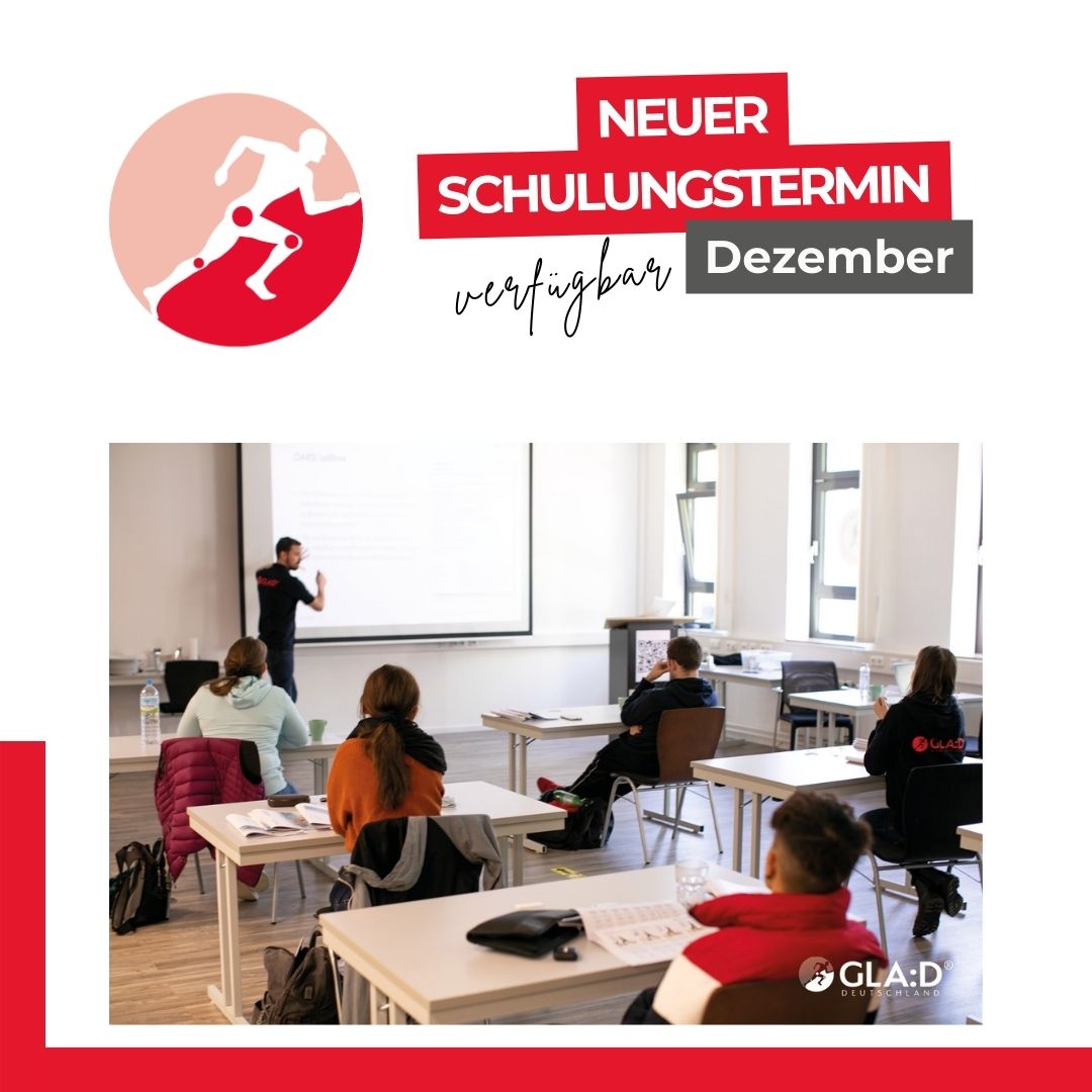 GLA:D Germany (@glad_germany) on Twitter photo Neuer GLA:D Schulungstermin im Dezember: 16.12. + 17.12. 🎉 Termine für 2025 folgen bald! Für Wartelistenplätze bei ausgebuchten Kursen schreibt uns an info@glad-deutschland.de. Dezemberkurs buchen: 👉 bit.ly/3xM1bNu
#glad #goodlifewithosteoarthritis #physiotherapy Neuer GLA:D Schulungstermin im Dezember: 16.12. + 17.12. 🎉 Termine für 2025 folgen bald! Für Wartelistenplätze bei ausgebuchten Kursen schreibt uns an info@glad-deutschland.de. Dezemberkurs buchen: 👉 bit.ly/3xM1bNu
#glad #goodlifewithosteoarthritis #physiotherapy