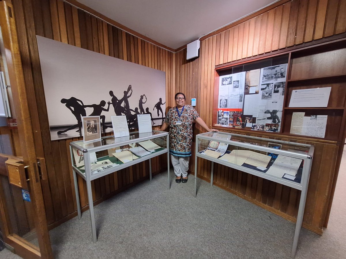 Deidre also put up a display of examples from Special Collections music archives for delegates to view during their tour of UCT's WH Bell Music Library. (Photograph: Engela Britz-Glanville)