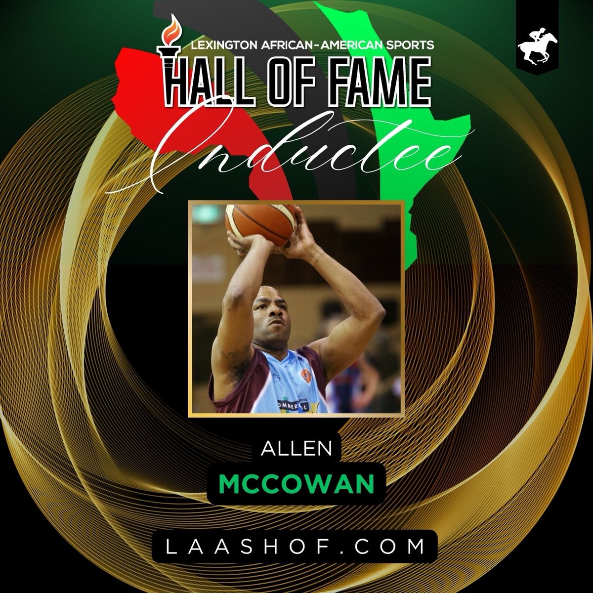 LAASHOFInc's tweet photo. 📣Introducing the LAASHOF Class of 2024!

Category: Athletes
Inductee: Allen McCowan, Jr.

Tickets are available at https://t.co/Wt1jg0LVtQ. Ticket sales will close September 15.

#LAASHOF #WhereLegendsShine https://t.co/q2RUZJHYZc