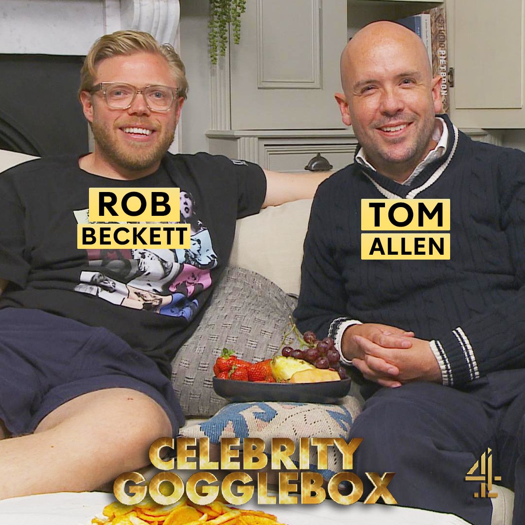 C4Gogglebox's tweet image. Tonight on #CelebrityGogglebox 🤩

⭐️ @robbeckettcomic &amp;amp; @tomallencomedy
⭐️ @MelanieCmusic &amp;amp; @PaulONeill29
⭐️ Ricky Tomlinson &amp;amp; Sue Johnston

9pm, @Channel4 📺👀
