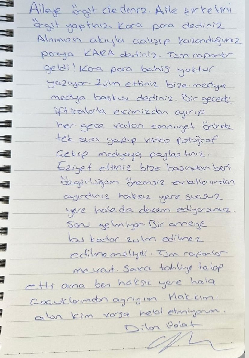 Ortada delik yokken iddialara göre kimseyi içeride tutamazsınız. Vergiden dolayıda kimse bu kadar içeride yatmaz, arabaları satışa çıkarılmaz, polis arabası yapılmaz, devlet el koyamaz. #dilanpolatiçinadilyargılama