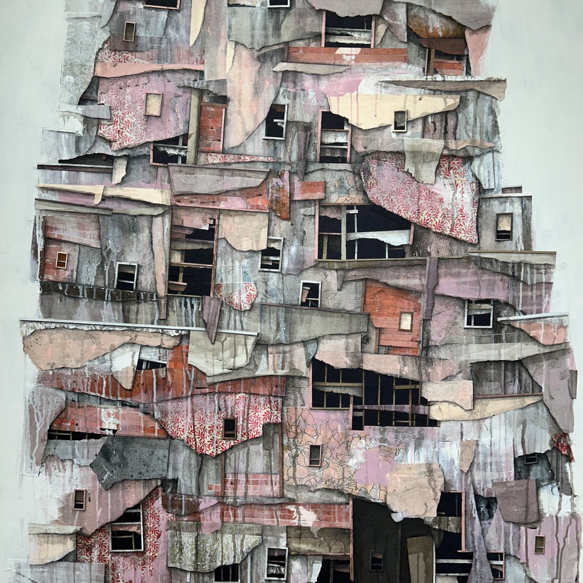 MomentumGallery (@momentumavl) on Twitter photo A RISD graduate, Seth Clark discovered collage while earning a BFA in Graphic Design. His seamless combination of collage and mixed media contribute depth, dimension and a beauty to these dilapidated structures. 
"Pink Fort"
72 x 48"
momentumgallery.com/artists/94-set… A RISD graduate, Seth Clark discovered collage while earning a BFA in Graphic Design. His seamless combination of collage and mixed media contribute depth, dimension and a beauty to these dilapidated structures. 
"Pink Fort"
72 x 48"
momentumgallery.com/artists/94-set…