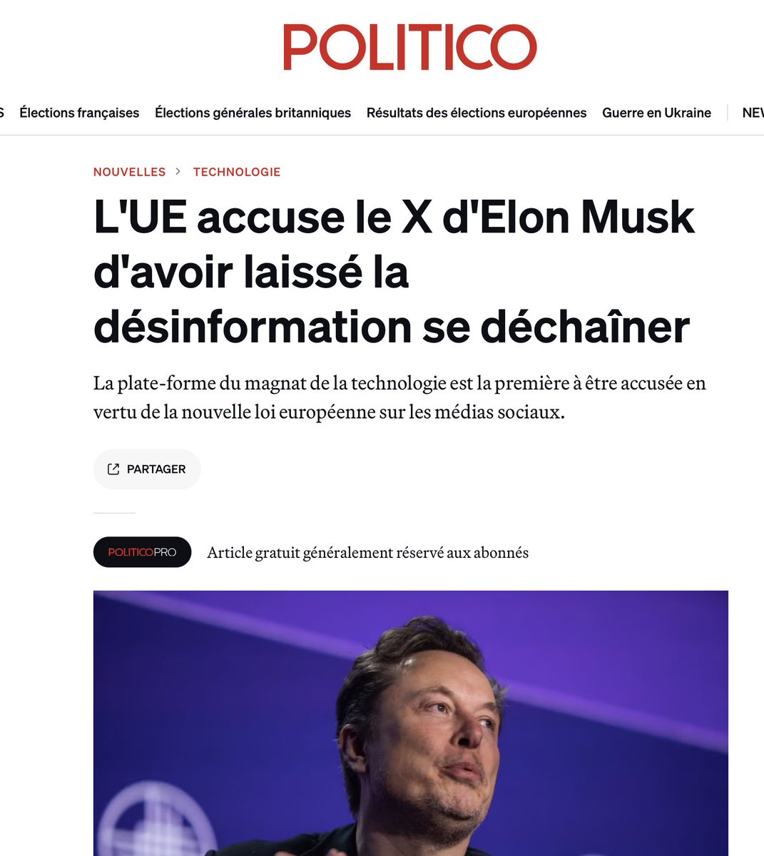 slpng_giants_fr's tweet photo. #DSA 
Vendredi, la Commission européenne a officiellement accusé X de ne pas avoir respecté la loi européenne sur les réseaux sociaux. La plate-forme pourrait faire face à une amende de plusieurs millions d'euros

https://t.co/wz0f8nnPLu https://t.co/GZaZGCUFXL