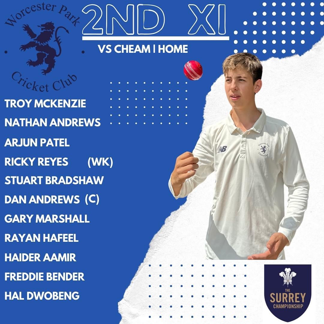 WorcesterParkCC's tweet photo. This weekend’s teams representing @WorcesterParkCC in #Surrey Championship League  &amp; Sunday T20 Plate
#Cricket https://t.co/W8k8OJebq7