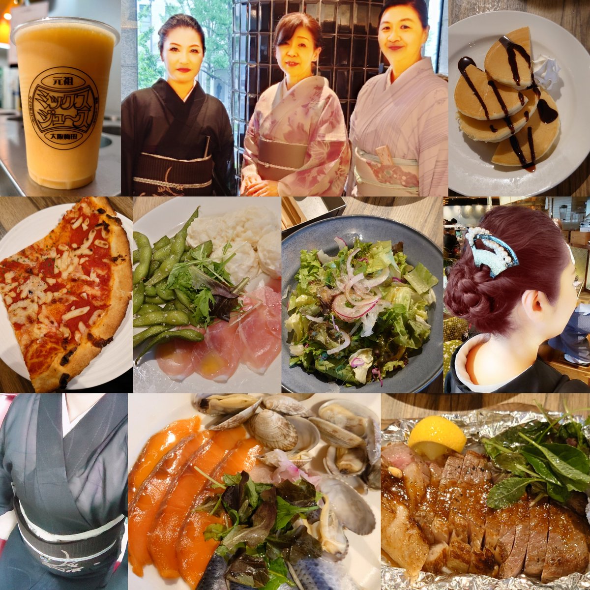 ジメジメムシムシな日、紋紗の着物でスケスケ涼しく👍
帯は銀座結びにしました😊
  
今日は着付け教室の修了式🎉🎉🎉
皆様とても綺麗でした✨
  
私は、師範後期に進みます〜
  
#goodspoon 淀屋橋odona
#いち瑠  #着付け #教室 #修了式 #師範 #和装 #自装 #他装 #紋紗 #銀座結び