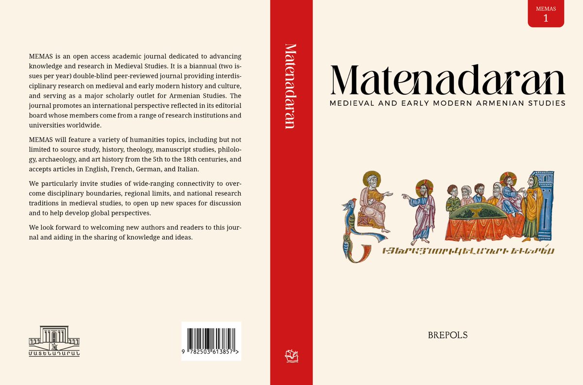 We are glad to announce that #Matenadaran has signed an agreement of collaboration with the Belgian publishing house #Brepols (founded in 1795), one of the internationally known publishers specialized in medieval studies. 

👉🏻 brepols.net/series/memas