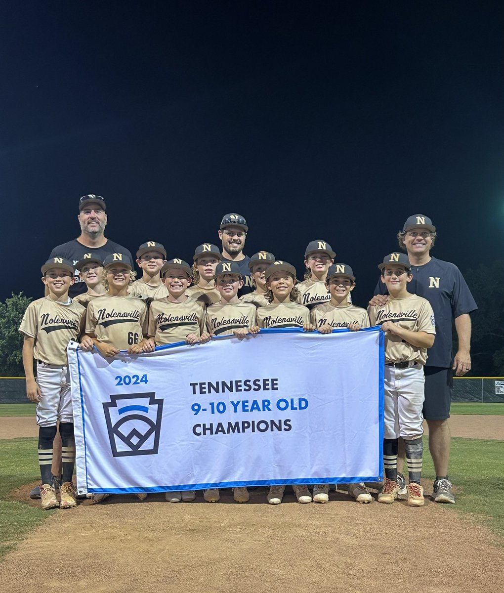 NolensvilleLLB's tweet image. Congratulations to your 2024 10U TN state CHAMPIONS‼️
🖤💛🖤💛
#BannerSeason #littleleague #noloboys