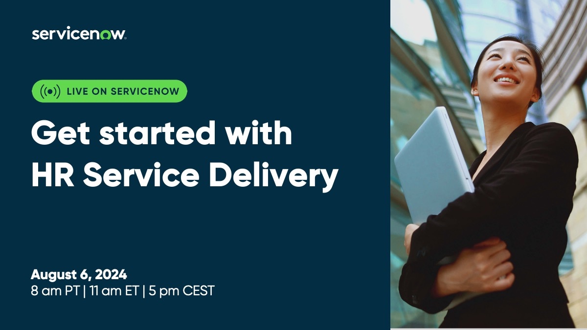 🌟 8.6: Kickstart your HR Service Delivery journey with a successful implementation. Our experts will share everything you need to get up and running quickly—from Case and Knowledge Management to Employee Center, along with more foundational capabilities. spr.ly/6015i6gbJ
