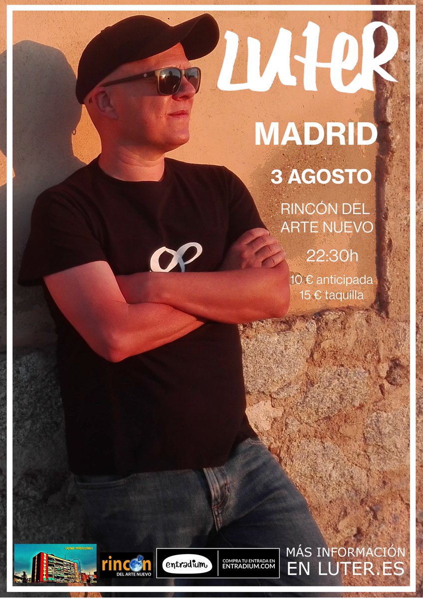 Debido a lo ocurrido en el décimo aniversario del Debod Rock Festival el año pasado, he decidido seguir conservando el primer sábado de agosto para tocar en Madrid. 
entradium.com/events/luter-a…