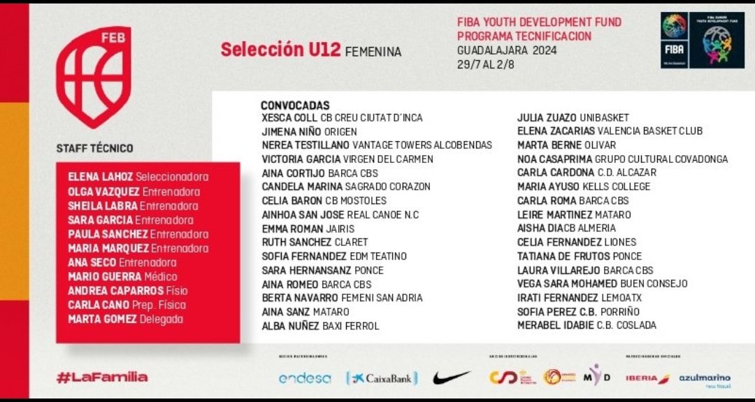 Otro exito nacido y criado en el patio del <a href="/ColeMontaigneSe/">Colegio Montaigne Sevilla</a> Ahora en la Seleccion Española U12 Fem. Toda una vida dedicada al baloncesto <a href="/anaseco96/">ana seco</a> que cumples otra etapa, otro sueño, y una gran realidad. Ejemplo para todas nuestras jugadoras. 😘
#SomosCIA