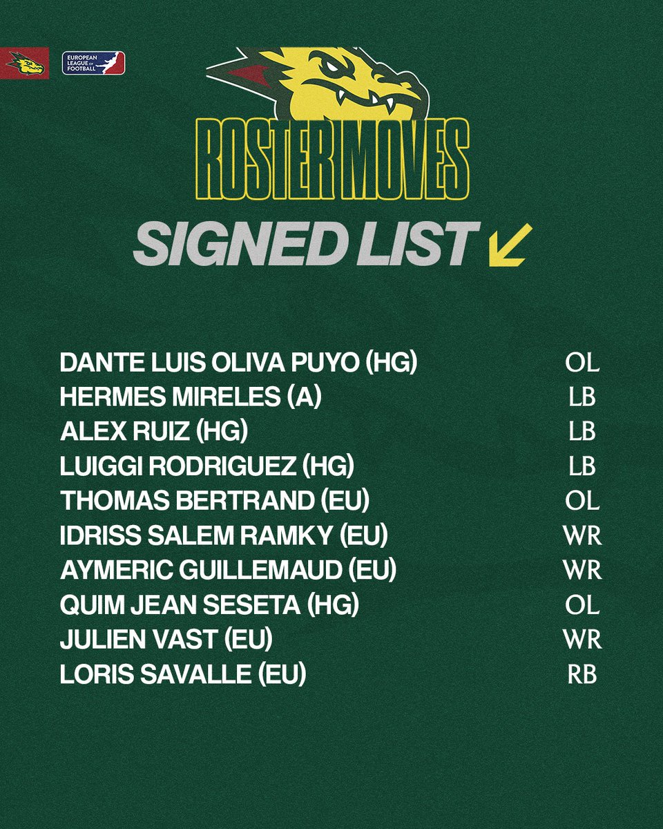 BCNDragonsELF's tweet photo. 🔄NOVES INCORPORACIONS🔄

🔥Donem la benvinguda als nous membres de la familia Dragons!🔥

🔄 NEW ADDITIONS 🔄

🔥 Let's welcome the new members of the Dragons family! 🔥 https://t.co/D5OYd38uT7