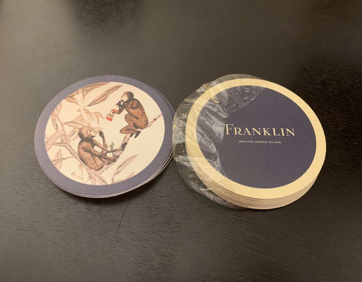 Drunken Monkeys started as a wallpaper, now they’re drink coasters too.