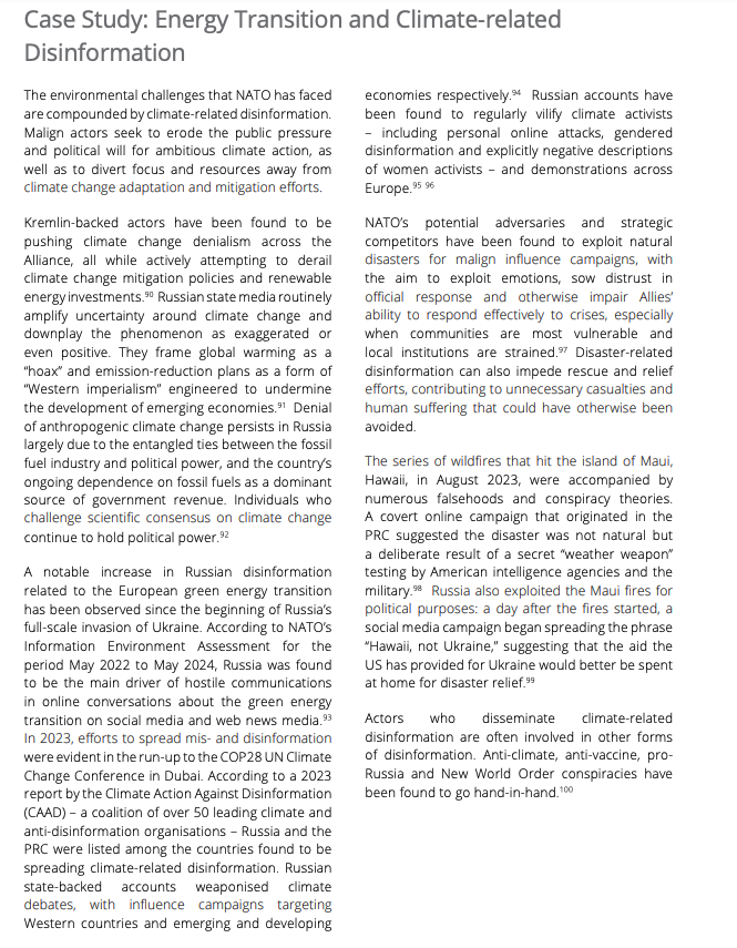 Memo from NATO...

If you are spreading disinformation and lies about climate science and renewable energy, you are basically one of Putin's useful idiots.

"Anti-climate, anti-vaccine, pro-Russia and New World Order conspiracies have been found to go hand-in-hand"