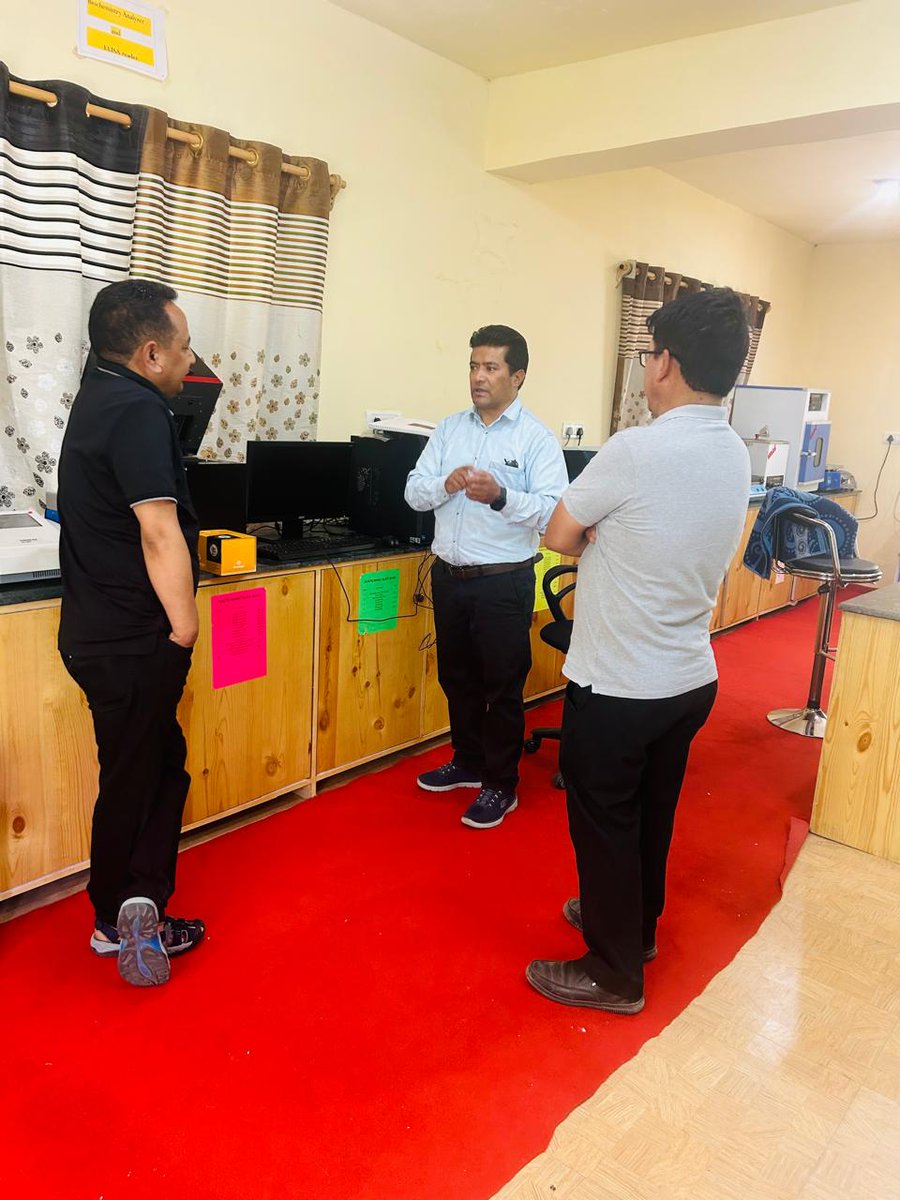 DIPR_Leh's tweet photo. The Joint Director, Sheep Husbandry, UT Ladakh, Dr Iftikhar Hussain along with District Sheep Husbandry Officer, Leh, Dr Tsewang Morup visited the Disease Surveillance Centre at Changspa, Leh &amp; took stock of the various activities carried out at the lab on July 12.

@LAHDC_LEH https://t.co/AKg45cf0ri