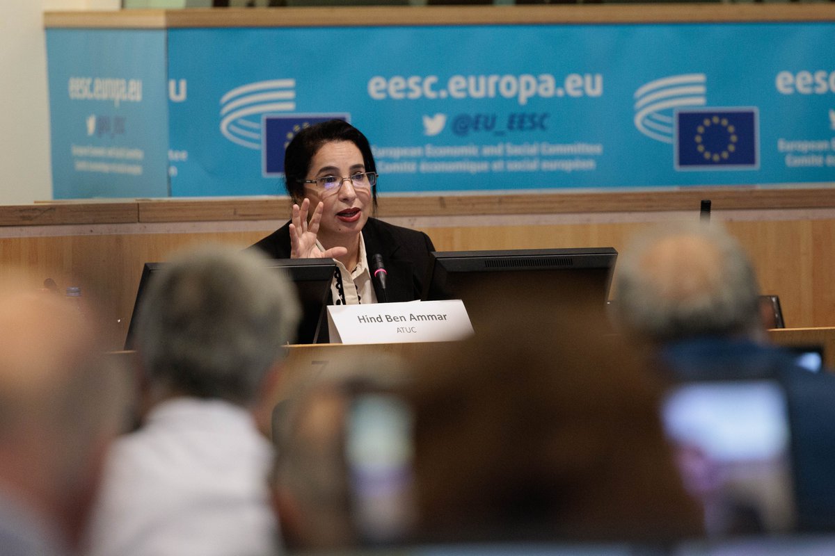 SOLiDialogue's tweet photo. #SOLID2 Closing Seminar | #Brussels 🇧🇪, July 12th:
 
#SOLID representatives presenting the project results 📊, achievements 🎯, best practices 💡, and lessons learned ✔️from the second phase in targeted countries 🇩🇿 🇯🇴 🇱🇧 🇲🇦 🇵🇸 🇹🇳.
#SocialDialogue https://t.co/tWrwi2f95e