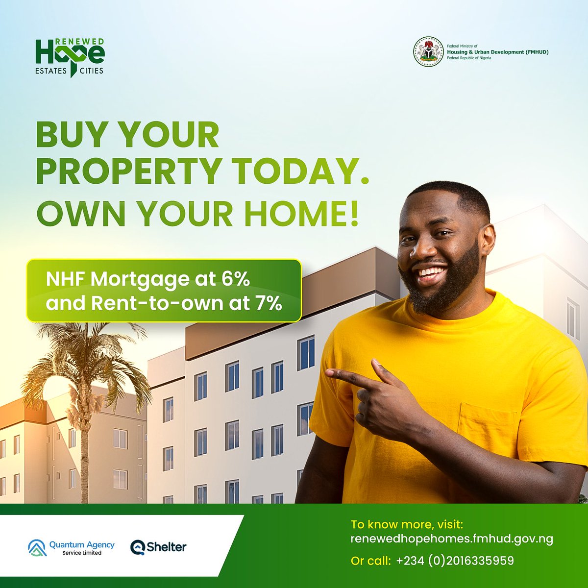 renewedhproject's tweet photo. At Renewed Hope Homes, we're breaking down barriers to homeownership with flexible and affordable payment options. NHF loans at 6% and Rent-to-Own at 7%. Visit https://t.co/0GSPHhFbgA. Call +2342016335959 https://t.co/YbDUXOKDUf