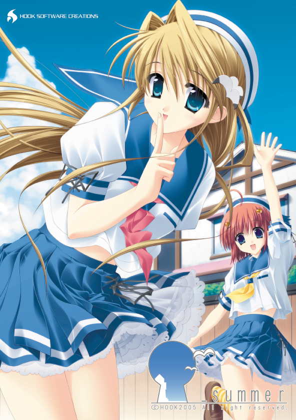 Asami_HOOKSOFT's tweet photo. 本日7月15日で「#_summer」発売から19周年になりました🎉 

画像は一番最初のチラシデータです🎶
裏面は諸事情により載せられませんでした💦

月末ではなく15日に発売だったのは、
夏休み前というタイミングで発売したかったからでした⛵️

HOOKSOFTの歴史に強く刻まれている最高のヒロインたちです🥰 https://t.co/7V9YQvKsuI