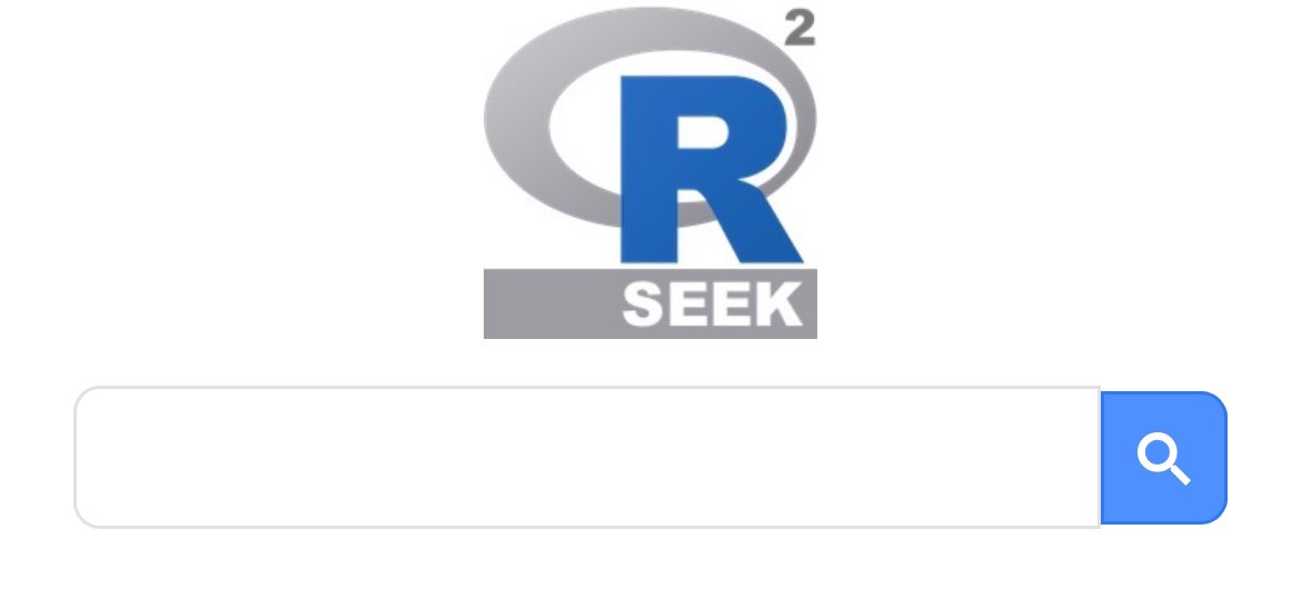 estacion_erre's tweet image. [RECURSO 📚] - ¿Un Google sólo de R? ¡Claro que sí! 

Con Rseek.org vas a poder mejorar la búsqueda de información sobre R y filtrar aquellos sitios que coinciden con "R" pero no contienen la información que busca. 
 
🌐 rseek.org
✍🏼 @GoodmanSasha