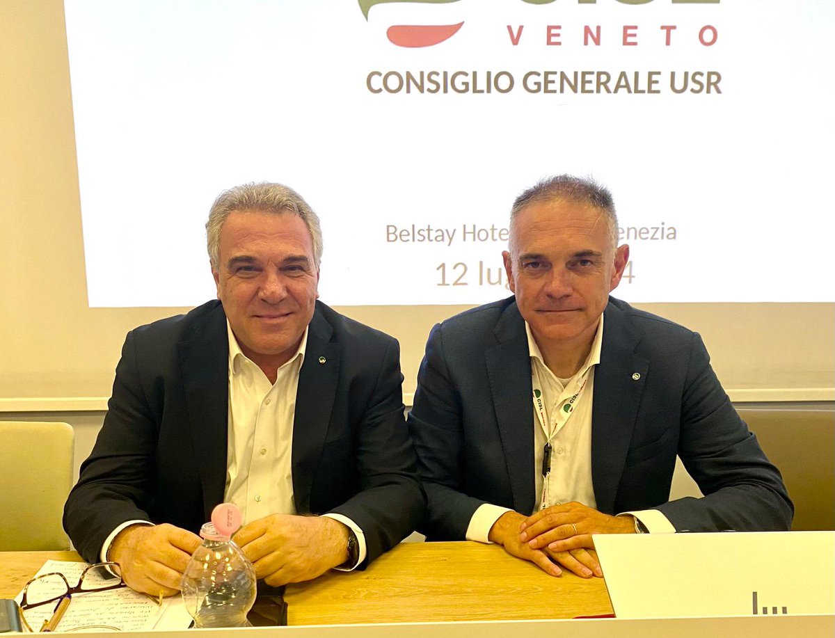 CislNazionale's tweet photo. #LuigiSbarra a Cg @UsrVeneto : “Auguri di buon lavoro a Massimiliano Paglini eletto oggi nuovo Segretario Generale della Cisl Veneto ed in bocca al lupo alla sua squadra di Segreteria. Sono certo che con la sua esperienza, unita alla grande passione, competenza e attaccamento ai valori e alla cultura della nostra organizzazione, Paglini saprà guidare la Cisl del Veneto in quell’indispensabile percorso di protagonismo e innovazione per affrontare con compattezza e tenacia le difficili sfide che abbiamo davanti. Ringrazio Gianfranco Refosco, che in questi ultimi sei anni ha guidato questa importante struttura con serietà, responsabilità e capacità di lettura dei cambiamenti epocali della nostra società”.
