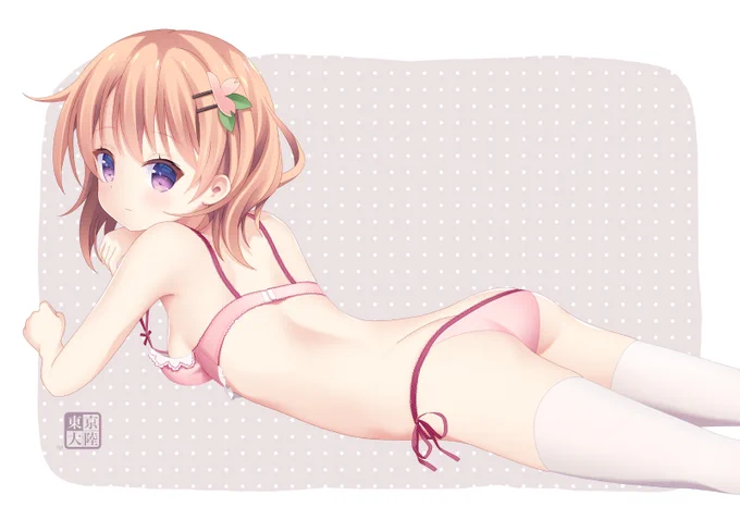 寝そべりココアさん #京章_絵