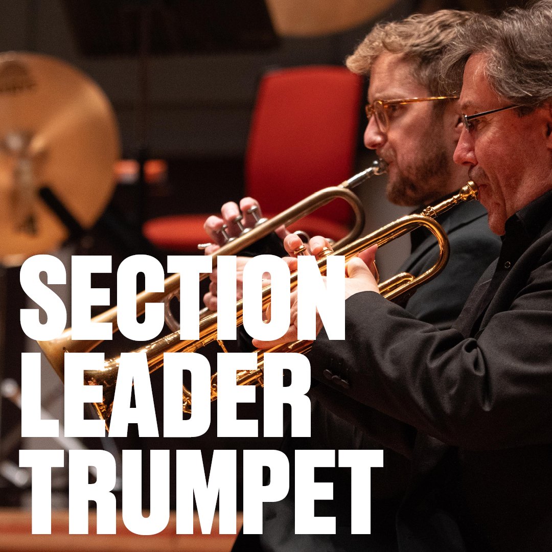 🎺 Join CBSO as Section Leader Trumpet! 🎺

📅 Section Leader Trumpet (75%) - 142 days/year
🗓️ Closing Date: 14 Aug, 12pm
🎭 Auditions: 30 Sep &amp; 4 Nov

Apply now: cbso.co.uk/jobs/section-l…

#MusicJobs #Trumpet #CBSO